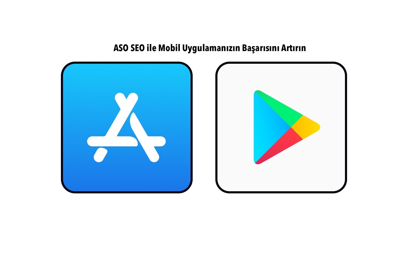 ASO SEO optimizasyonunun etkisini gösteren mobil uygulama arayüzü.